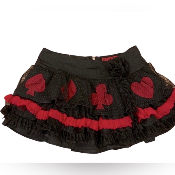 Vintage y2k Tripp NYC Red Heart tutu skirt.
